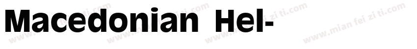 Macedonian Hel字体转换